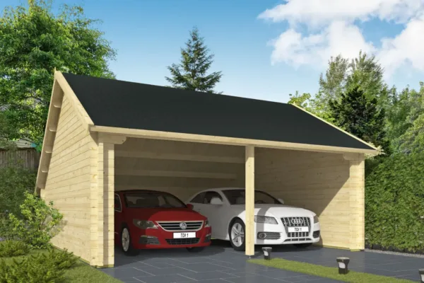 Garage-kapschuur Nysse | 70 mm | vuren onbehandeld 2