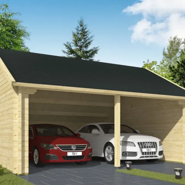 Garage-kapschuur Nysse | 70 mm | vuren onbehandeld 2