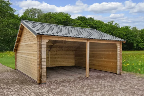 Garage-kapschuur Nysse | 70 mm | vuren onbehandeld 3
