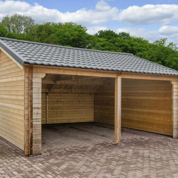 Garage-kapschuur Nysse | 70 mm | vuren onbehandeld 3