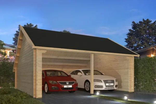 Garage-kapschuur Nysse | 70 mm | vuren onbehandeld 1