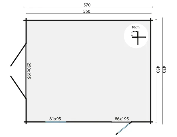 Garage Rydell | 58 mm | vuren onbehandeld 3