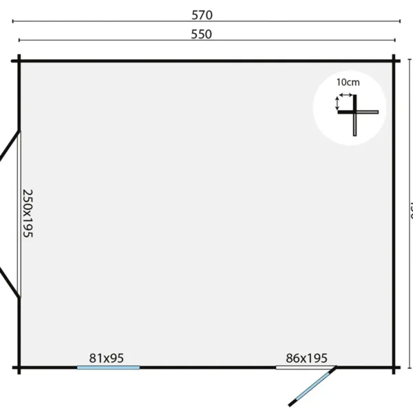 Garage Rydell | 58 mm | vuren onbehandeld 3