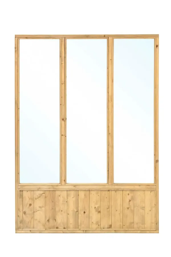 Glaswand Wandmodule Triple vuren groen geïmpregneerd B145 x H200 cm 1