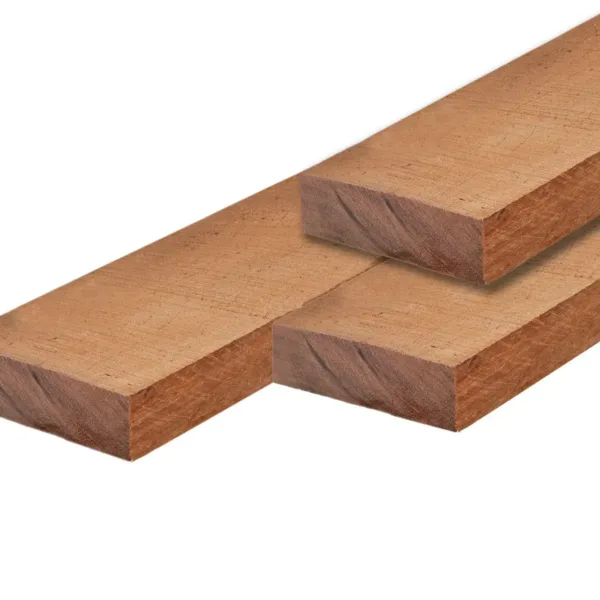 Hardhout bestekhout 5,0 x 20,0 x 250 cm fijn bezaagd - duurzaamheidsklasse 1 1