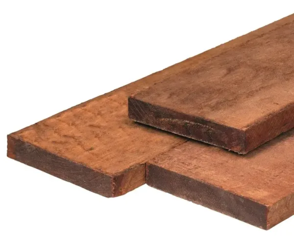 Hardhout kantplank 2,0 x 20,0 x 200 fijn bezaagd - duurzaamheidsklasse 1 1