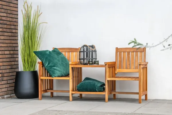 Hardhouten loveseat Standaard 1