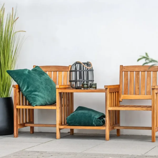 Hardhouten loveseat Standaard 1