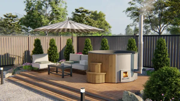 Hottub deluxe ø200 cm Thermowood 1