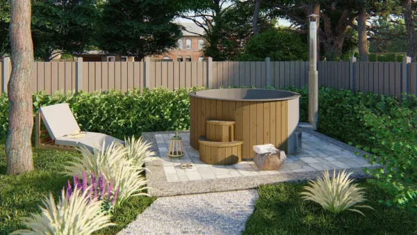 Hottub deluxe XL ø220 cm Thermowood 1