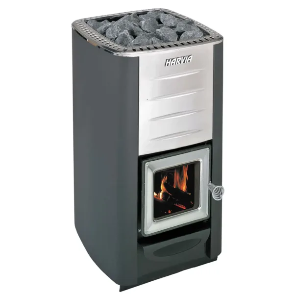 Houtkachel Harvia M3 incl. 2 dozen stenen 1