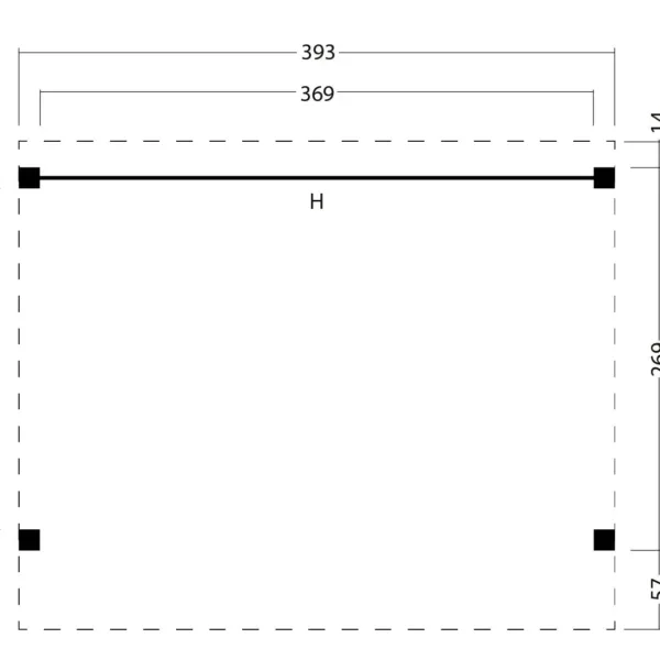 Kapschuur Economy basispakket Red Class Wood 400 x 300 cm 3