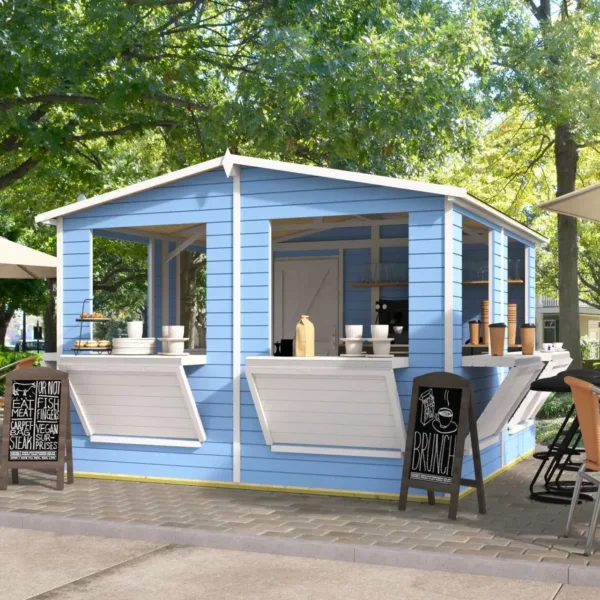 Kiosk Moose | 16mm | vuren onbehandeld | 300 x 300 cm | incl. vloer 2