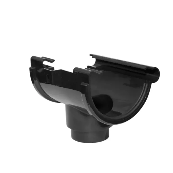 Kunststof mastgoot Gootuitloop 100>60 mm zwart 1