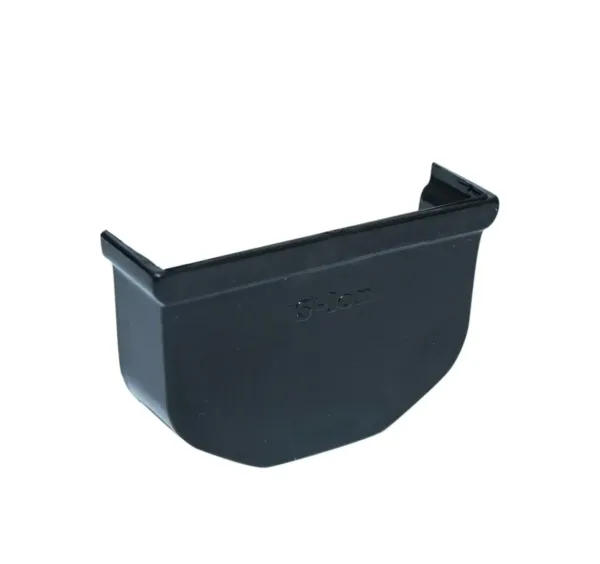 Kunststof minigoot Eindstuk 65 mm zwart 1