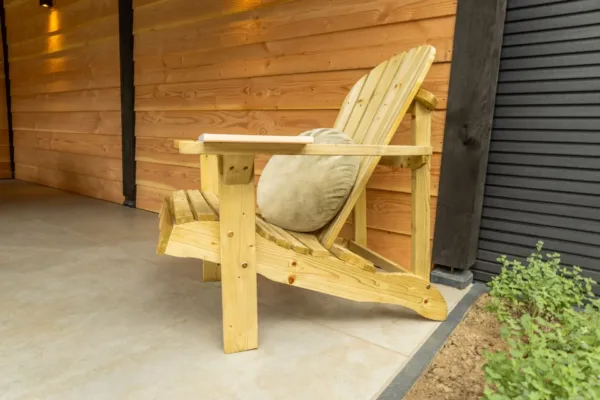 Loungestoel Miami vuren gedroogd, groen geïmpregneerd 2