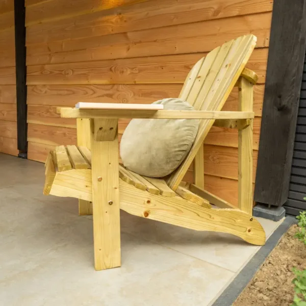 Loungestoel Miami vuren gedroogd, groen geïmpregneerd 2
