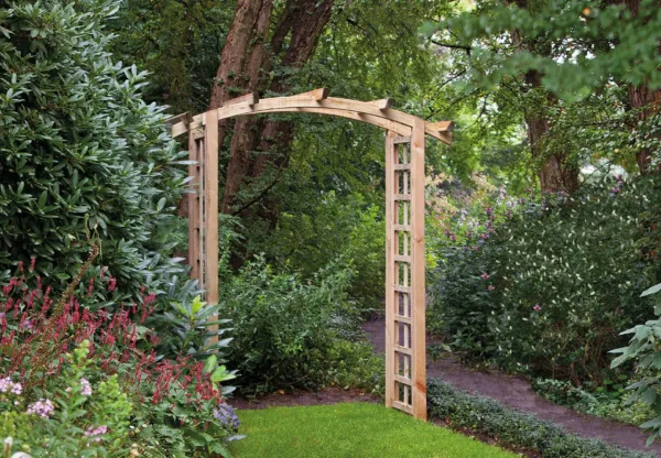 Pergolaboogset compleet grenen groen geïmpregneerd B180 x D50 x H220 cm 1