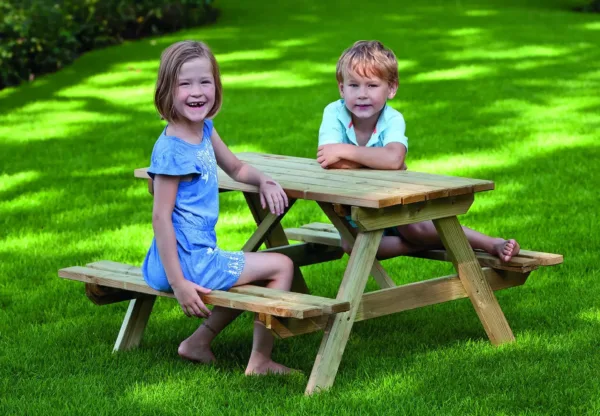 Picknicktafel Junior vuren gedroogd, groen geïmpregneerd 2