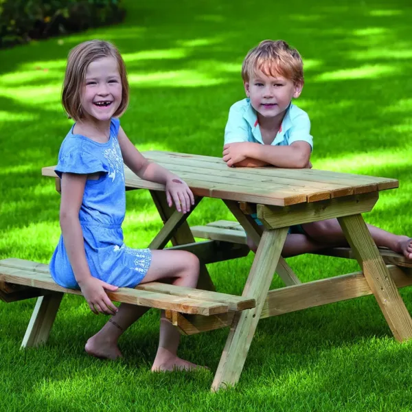 Picknicktafel Junior vuren gedroogd, groen geïmpregneerd 2