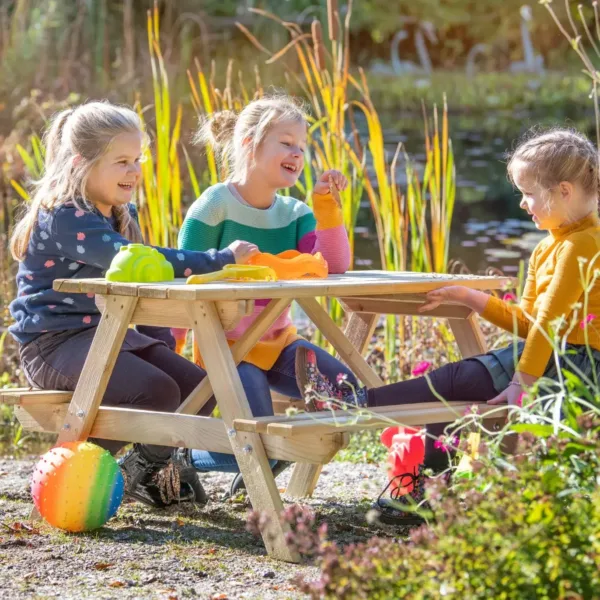Picknicktafel Junior vuren gedroogd, groen geïmpregneerd 1