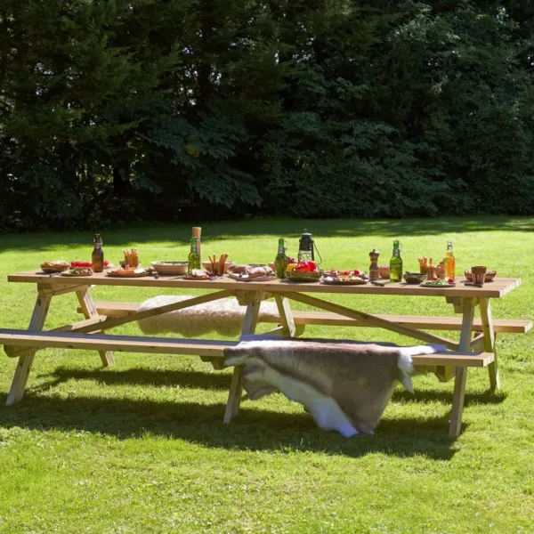 Picknicktafel Superieur 300 cm vuren gedroogd, groen geïmpregneerd 2