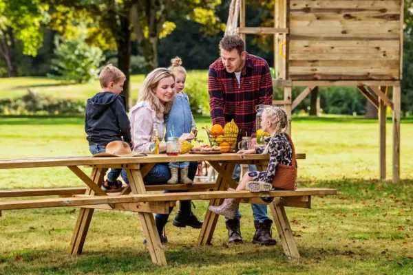 Picknicktafel Superieur 300 cm vuren gedroogd, groen geïmpregneerd 3