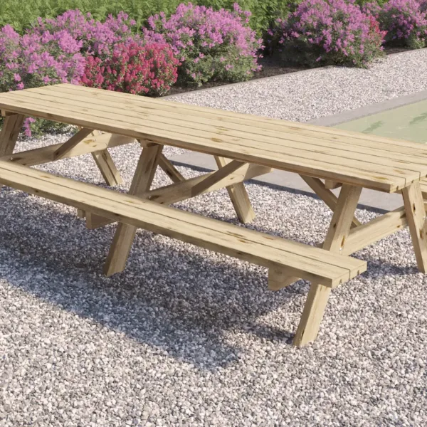 Picknicktafel Superieur 300 cm vuren gedroogd, groen geïmpregneerd 4