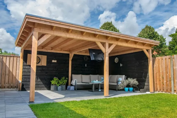Platdak verblijf Odense XL Basis Red Class Wood 560 x 390 cm excl. EPDM 3