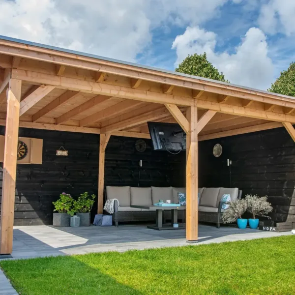 Platdak verblijf Odense XL Basis Red Class Wood 560 x 390 cm excl. EPDM 3