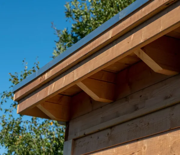 Platdak verblijf Odense XL Uitbreidingset Red Class Wood 250 x 390 cm excl. EPDM 1