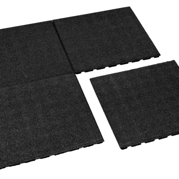 Rubbertegel 50 x 50 x 2,5 cm Zwart 1