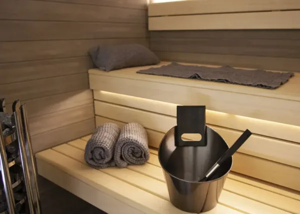 Sauna accessoire Harvia door Luhta saunakussen 22x40cm grijs 2