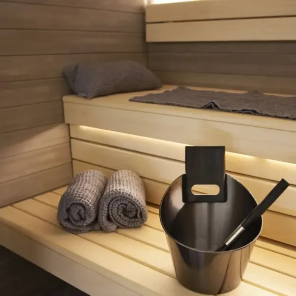 Sauna accessoire Harvia door Luhta saunakussen 22x40cm grijs 2
