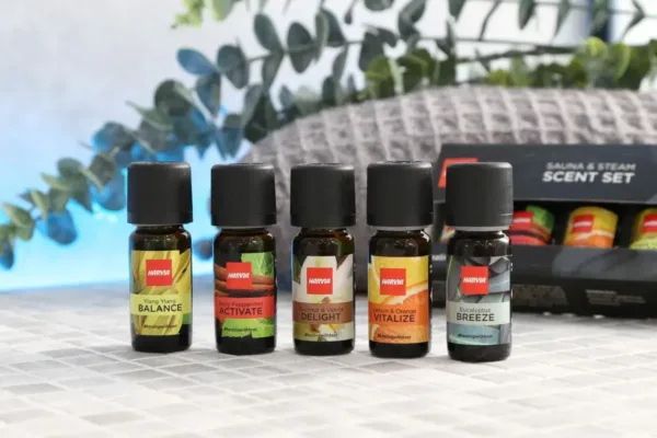 Sauna accessoire Harvia healing met warmtesauna en stoomgeurset 1