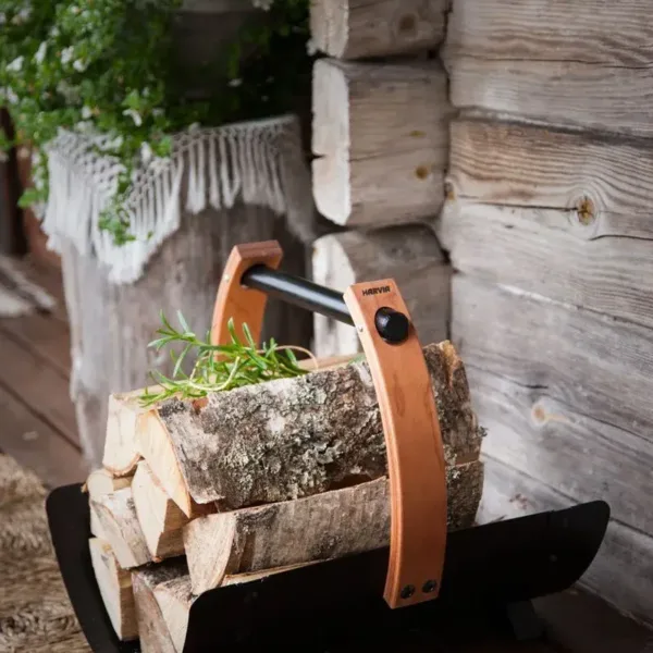 Sauna accessoire Harvia Legend brandhoutmand 2