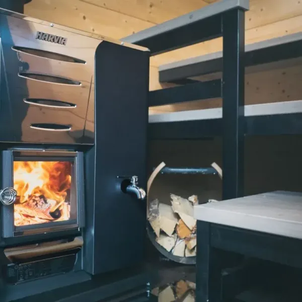 Sauna accessoire Harvia Legend brandhoutmand 3