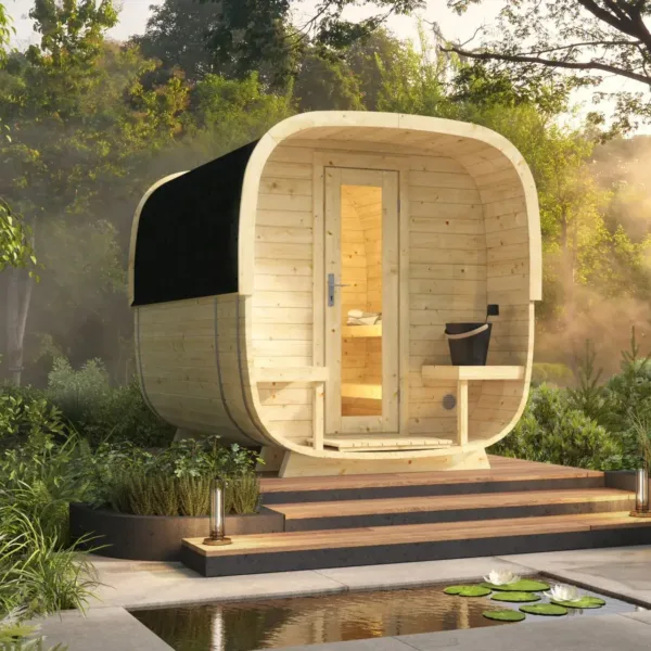 Sauna cube Rovaniemi 280 cm | 42 mm | onbehandeld 1