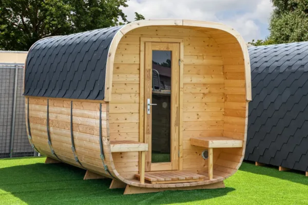 Sauna cube Rovaniemi 390 cm | 42 mm | onbehandeld 2