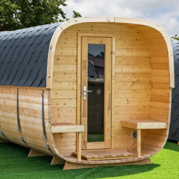 Sauna cube Rovaniemi 390 cm | 42 mm | onbehandeld 2