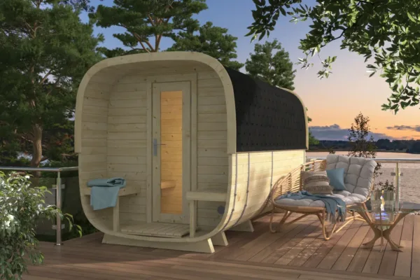 Sauna cube Rovaniemi 390 cm | 42 mm | onbehandeld 1