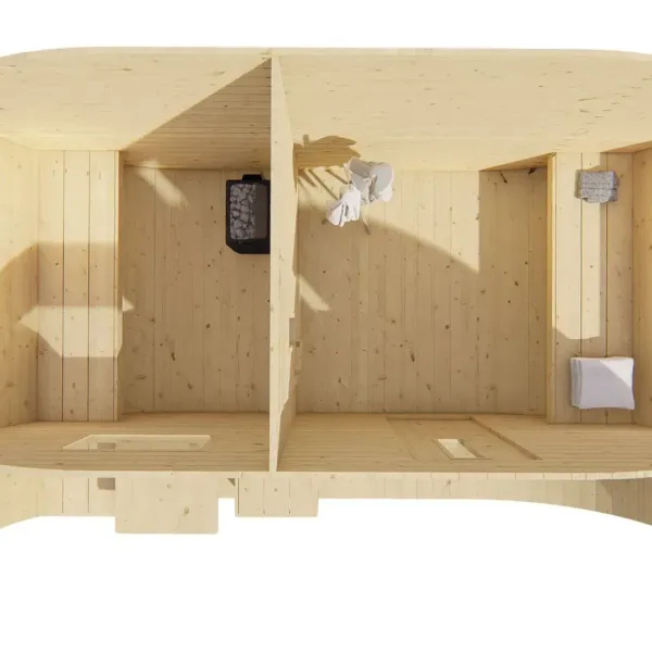 Sauna Oval | 28/42 mm | onbehandeld 10