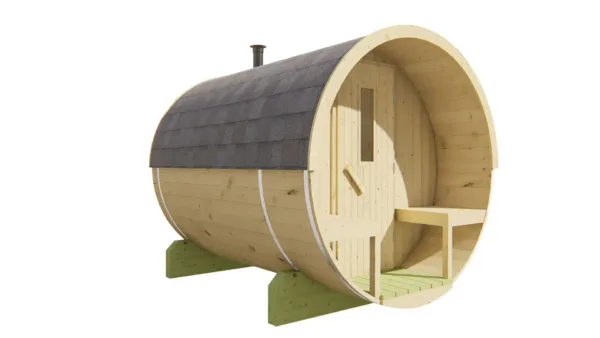 Saunabarrel | Ø205 x 250 cm | 28/42 mm | onbehandeld vuren 7