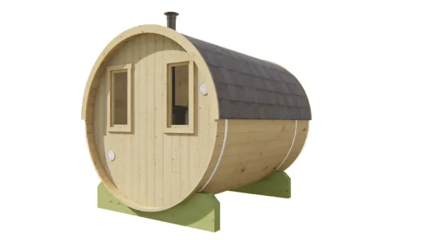 Saunabarrel | Ø205 x 250 cm | 28/42 mm | onbehandeld vuren 8