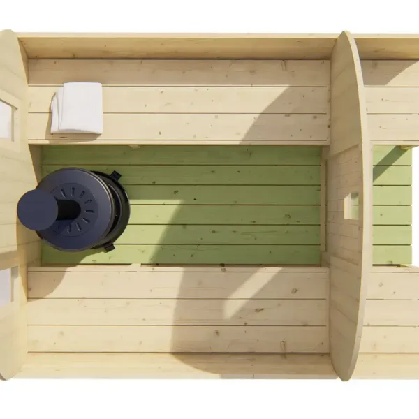 Saunabarrel | Ø205 x 250 cm | 28/42 mm | onbehandeld vuren 9