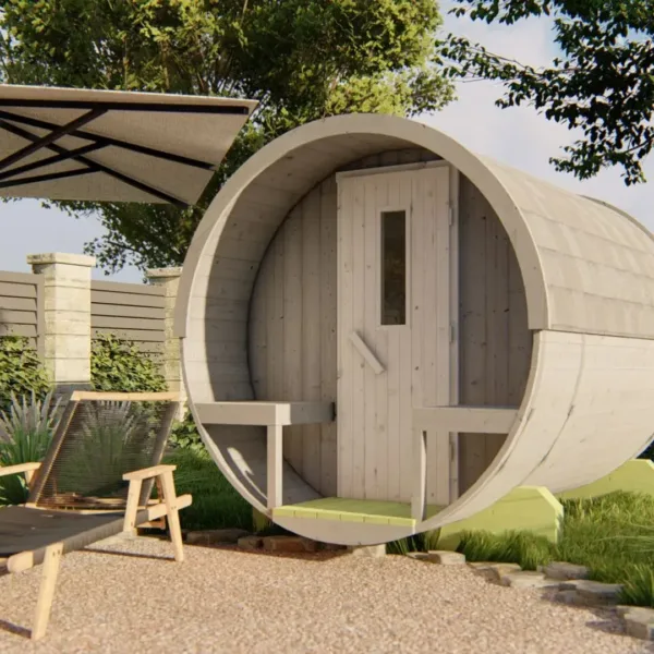 Saunabarrel | Ø205 x 250 cm | 28/42 mm | Thermowood 3