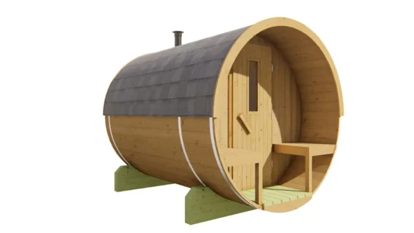 Saunabarrel | Ø205 x 250 cm | 28/42 mm | Thermowood 8