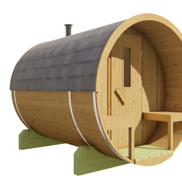 Saunabarrel | Ø205 x 250 cm | 28/42 mm | Thermowood 8