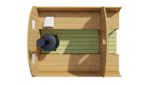 Saunabarrel | Ø205 x 250 cm | 28/42 mm | Thermowood 10