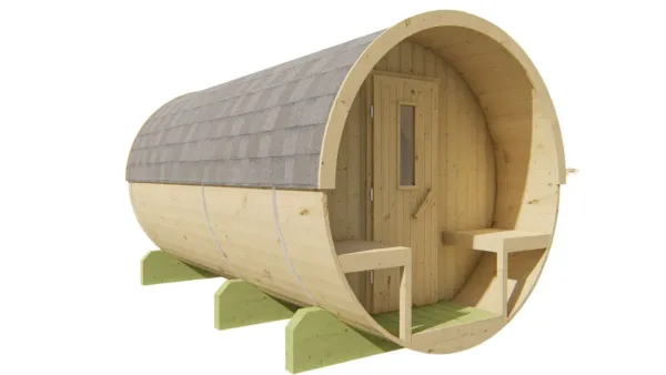 Saunabarrel | Ø205 x 350 cm | 28/42 mm | onbehandeld vuren 5